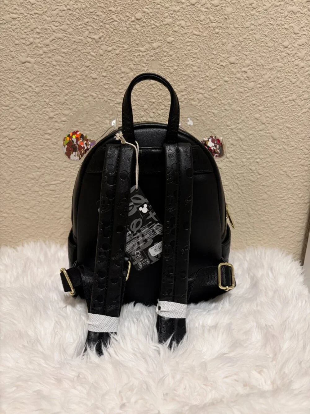 Loungefly Disney Mickey Mouse Sequin Confetti Mini Backpack NWT - Picture 5 of 7